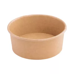 Saladier carton kraft brun 500ml diam12cm H7.0cm